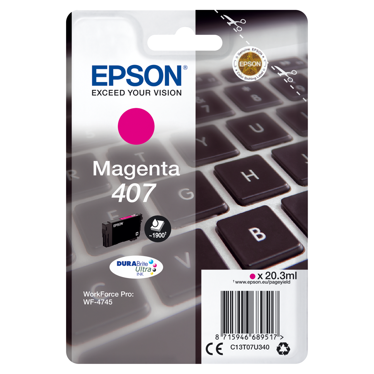 Epson WF-4745 Ink Cartridge L Magenta Ink