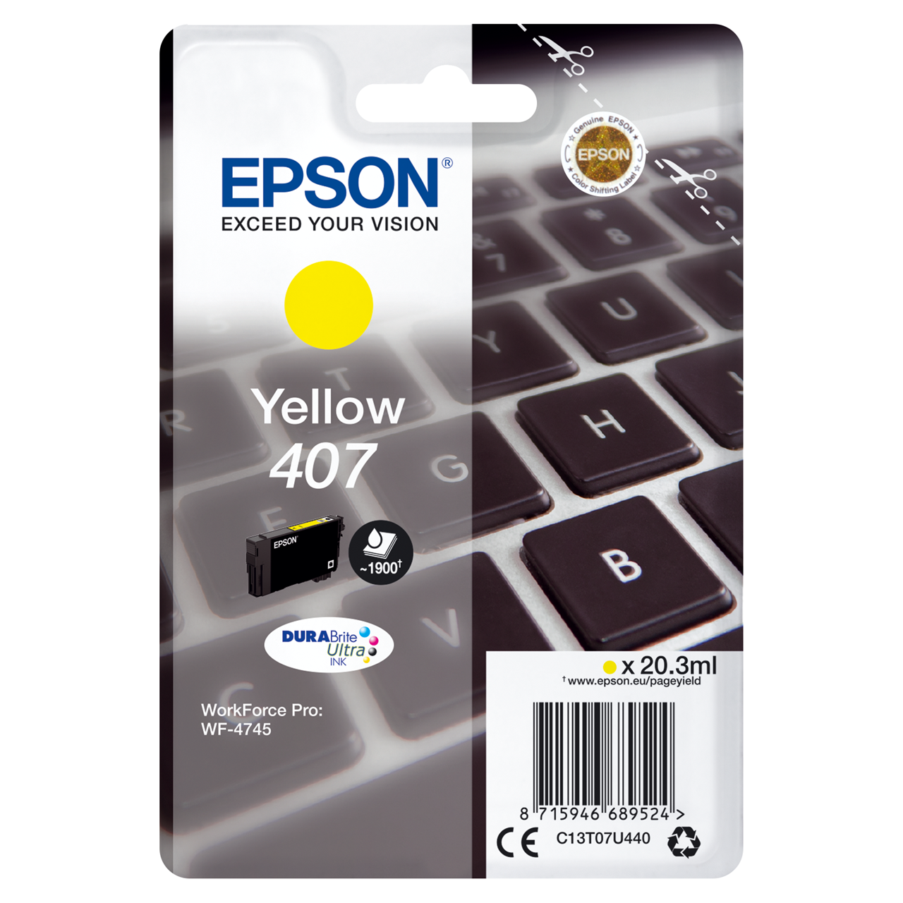 Epson WF-4745 Ink Cartridge L Yellow Ink