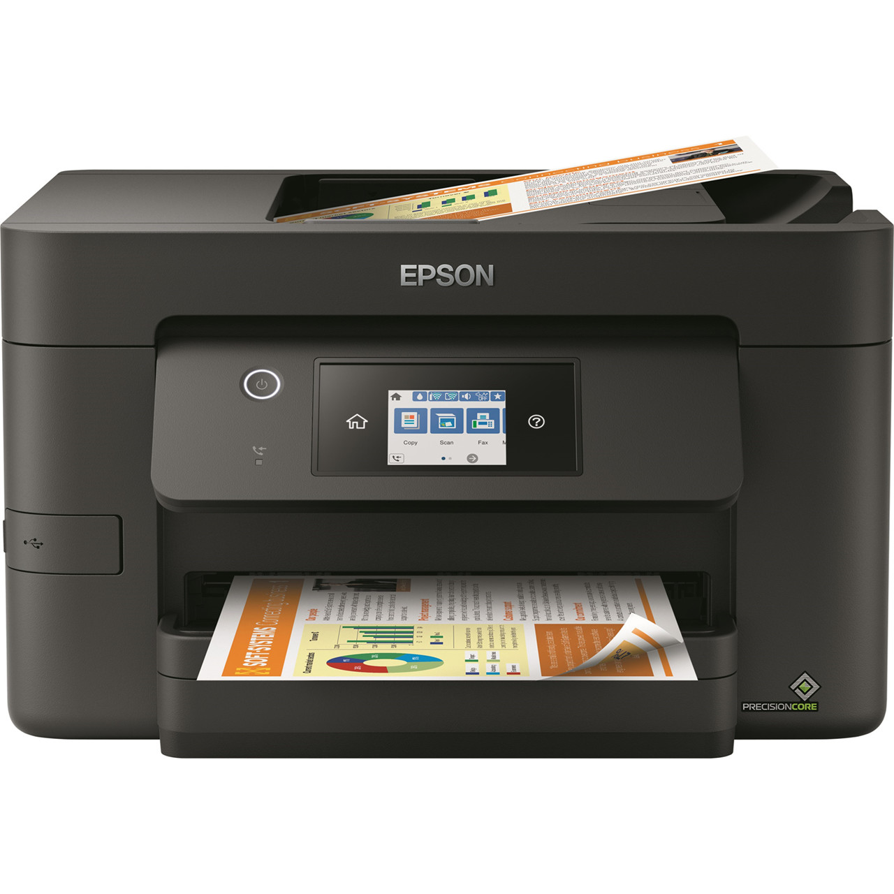 Inkjetprinter - Epson WorkForce Pro WF-3825DWF - A4 - Trådløs - Sort