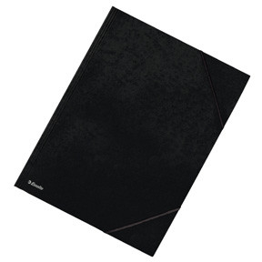10 stk. Elastikmappe A3 med 3 flapper Esselte - sort