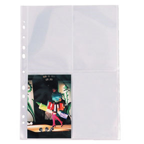 Fotolommer 10x15 cm 80my PP glasklar A4 - 10 stk