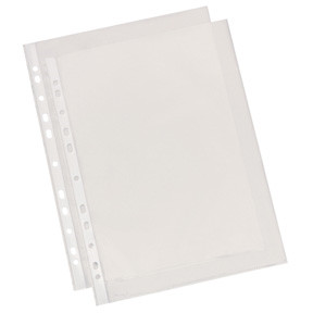 Plastiklommer A4 Esselte 55 my glasklar - 100 stk