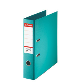 10 stk. Esselte Binder LAF No1 Power PP A4/75mm turquois