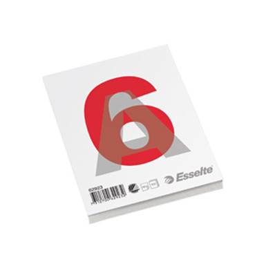10 stk. Notesblok - Esselte A6 60g Ulinjeret - 100 ark