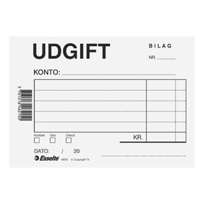 10 stk. Esselte Voucher expense A6 blå - Køb minimum 10 stk.