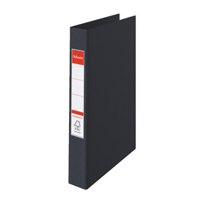 10 stk. Esselte Vivida Ringbinder PP A4 2RR/25mm sort - Køb minimum 10 stk.