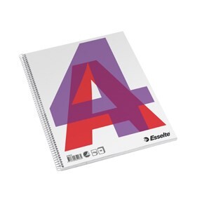 10 stk. Notesblok A4 ulin. Esselte 70g 70 ark