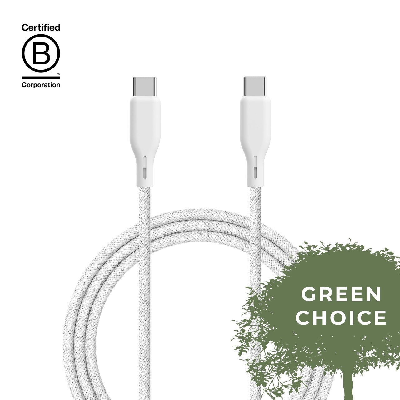 ËSSENTIALS by Upström ËSSENTIALS 100W USB-C to USB-C Cable, 2.5m, 480 Mbps