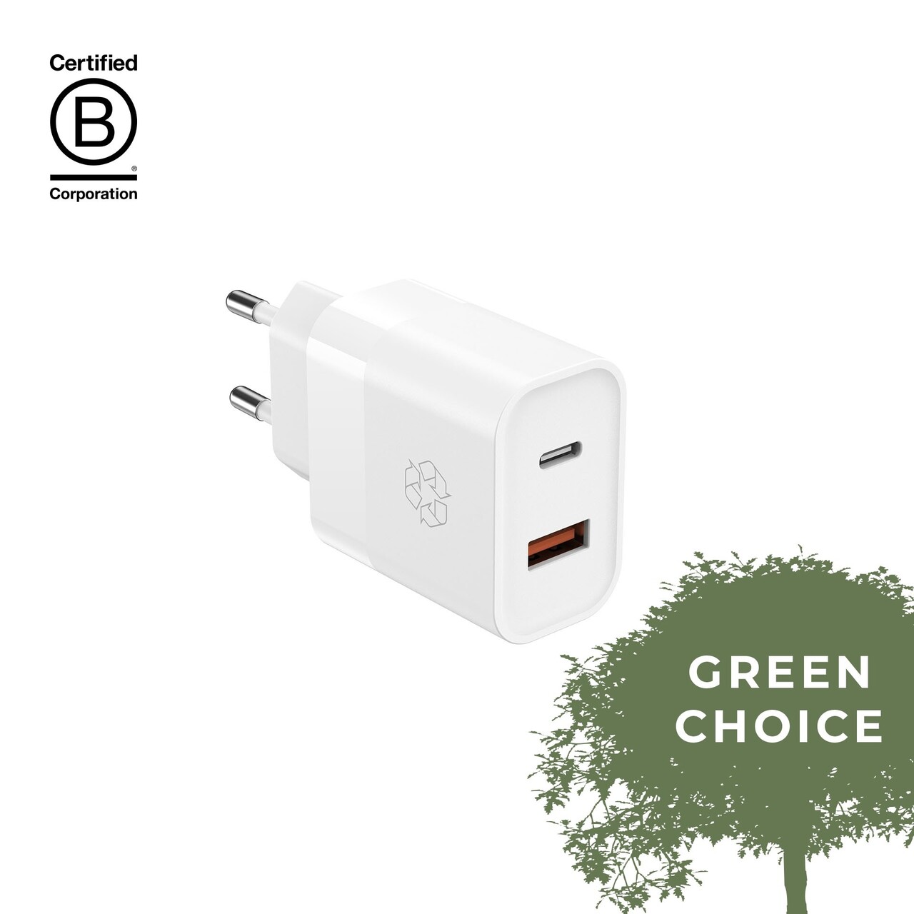 ËSSENTIALS by Upström ËSSENTIALS 30W USB-A & USB-C Power Adapter