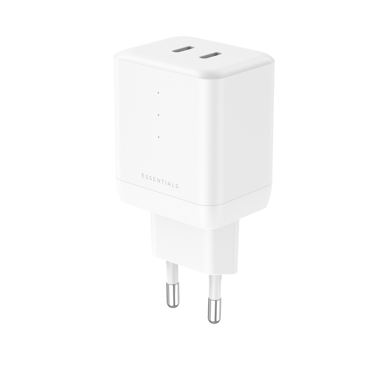 USB-C Oplader - ËSSENTIALS by Upström - 35W - Dual Port - GaN - PPS
