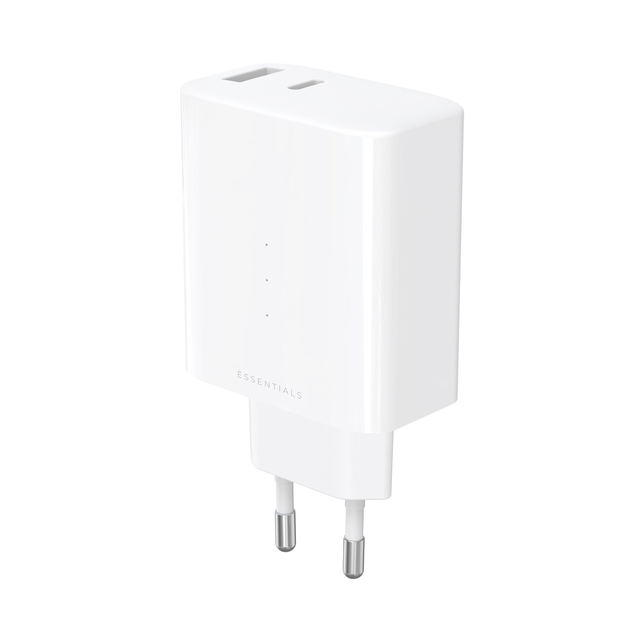USB-C & USB-A Oplader - ËSSENTIALS by Upström - 65W - GaN - PPS