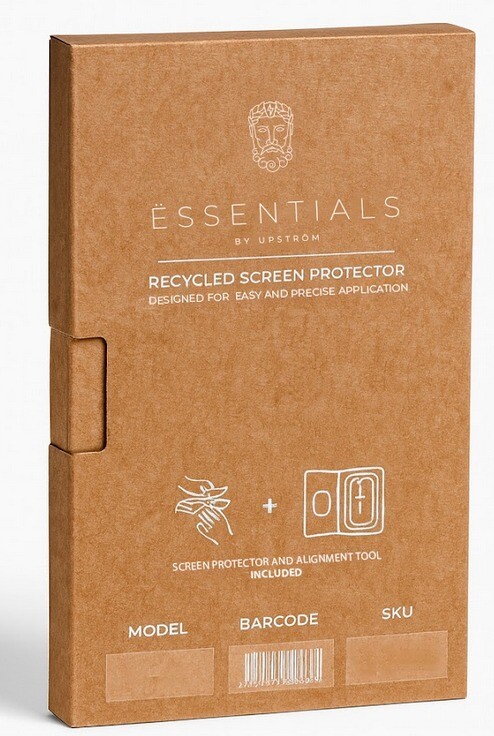Skærmbeskyttelse, ËSSENTIALS by Upström, iPhone 16 & 15 - Recycled Glass