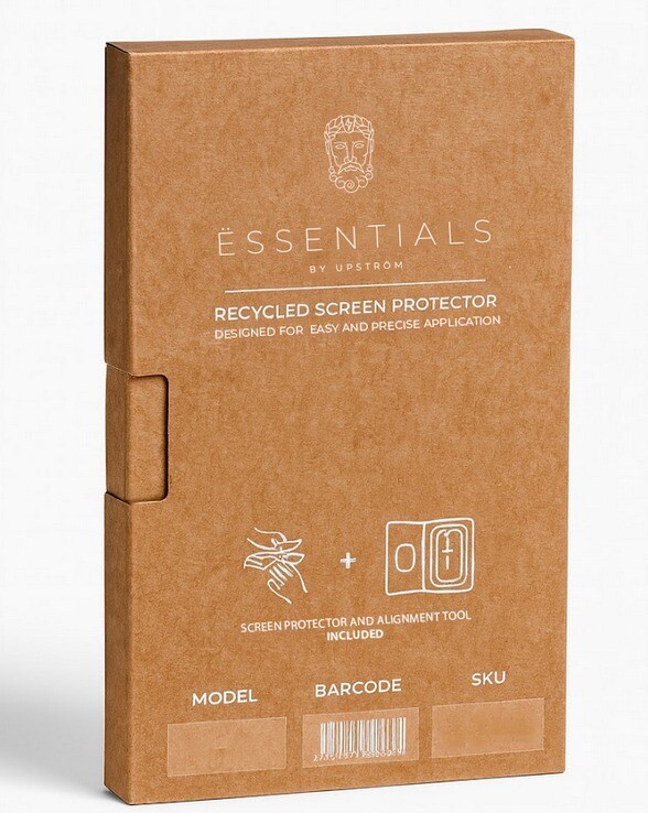 Skærmbeskyttelse, ËSSENTIALS by Upström, iPhone 16e, 14, 13, 13 Pro - Recycled Glass