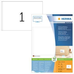 Etiketter - Herma Premium - A5 - 400 etiketter/æske