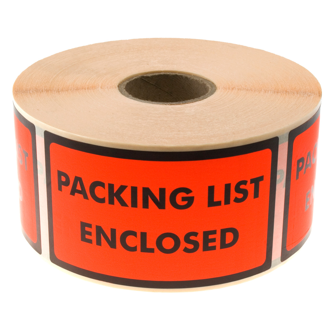Etiketter tryk: Packing List Enclosed 120x70mm 1000stk
