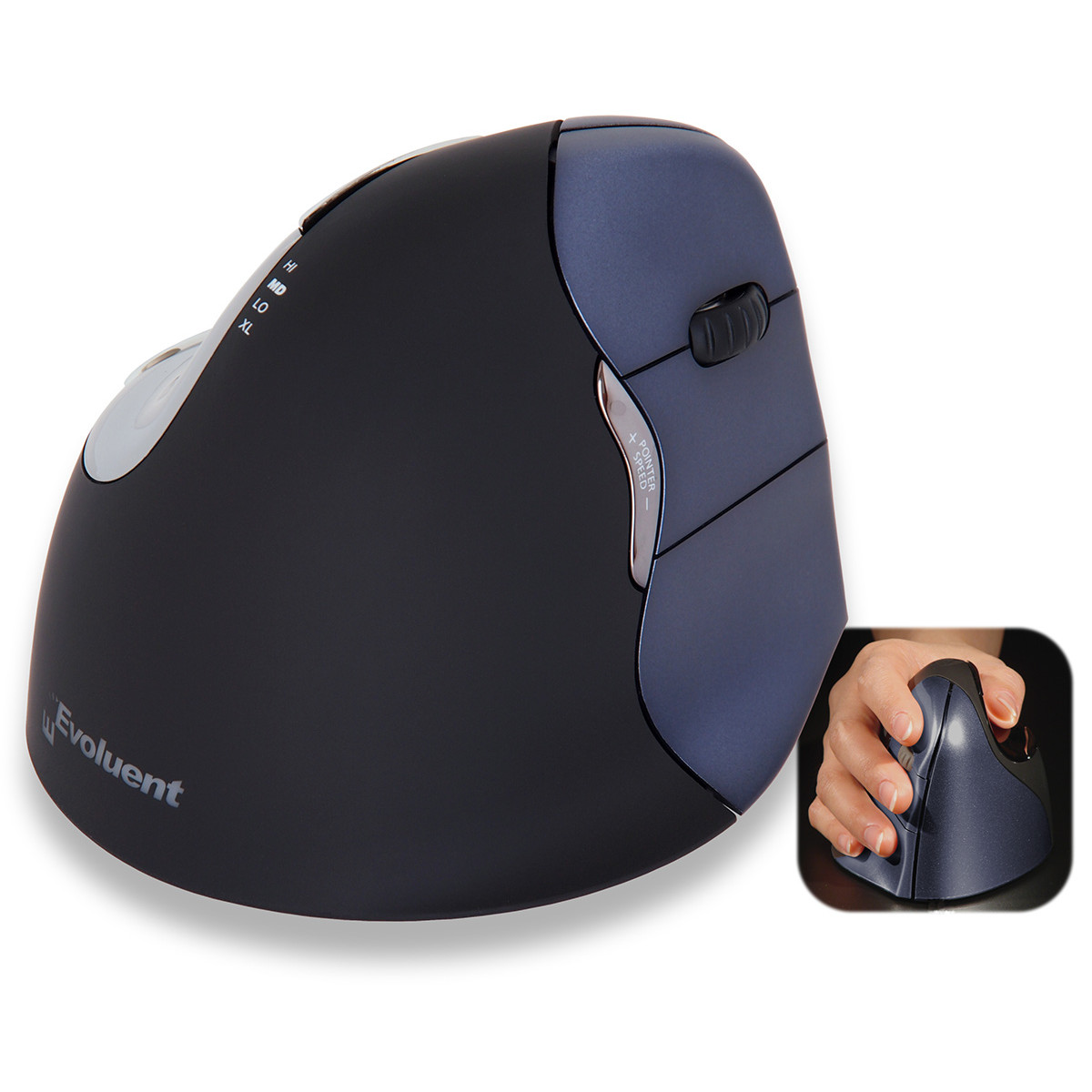Ergonomisk mus trådløs Evoluent vertikal mus 4 right hand