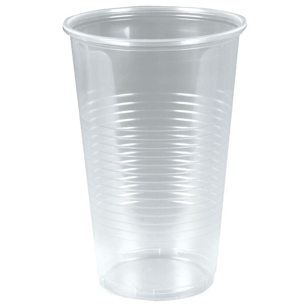 Fadølsglas 13,8cm Ø9,5cm 50 cl klar PP med riller - 1600 stk