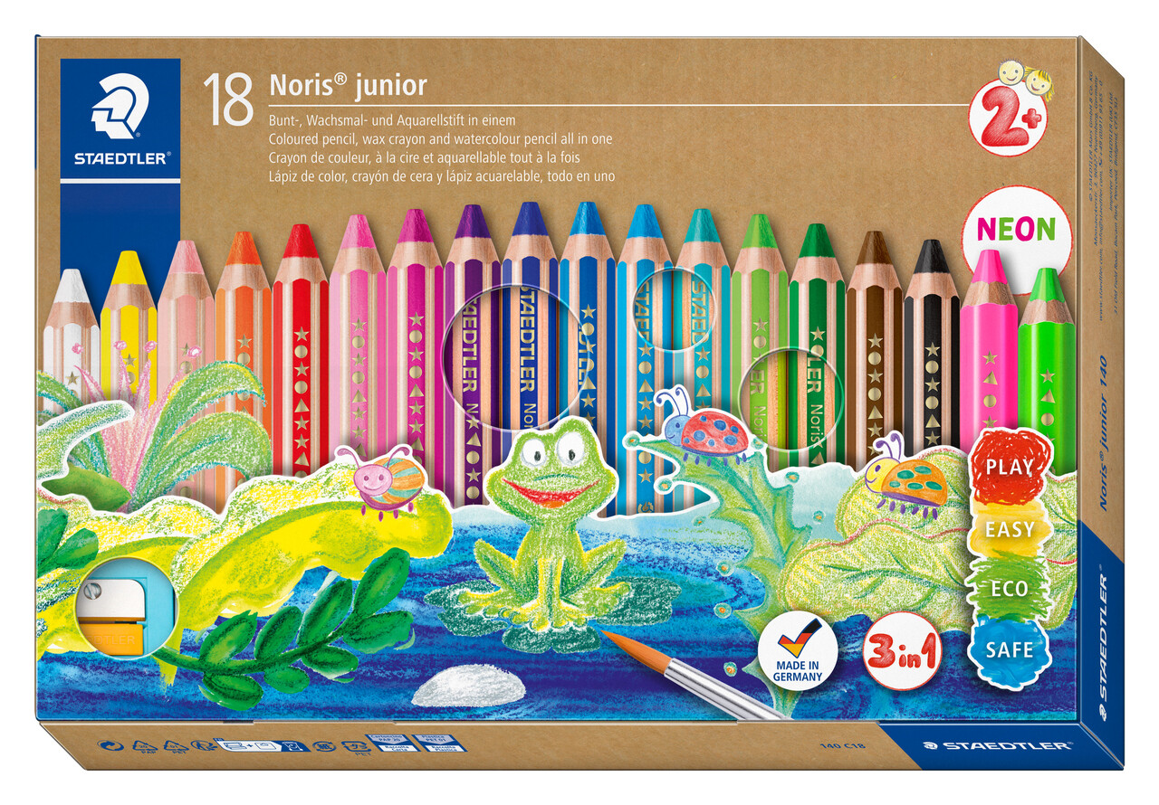 Farveblyant Staedtler chunky 3i1 18stk