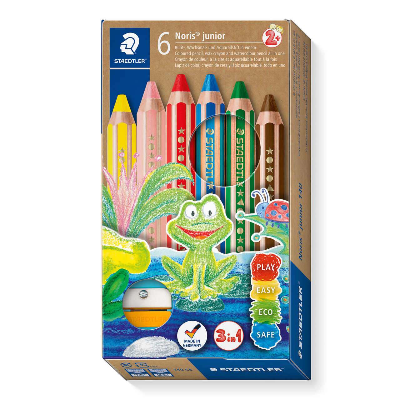 Farveblyant Staedtler chunky 3i1 6stk