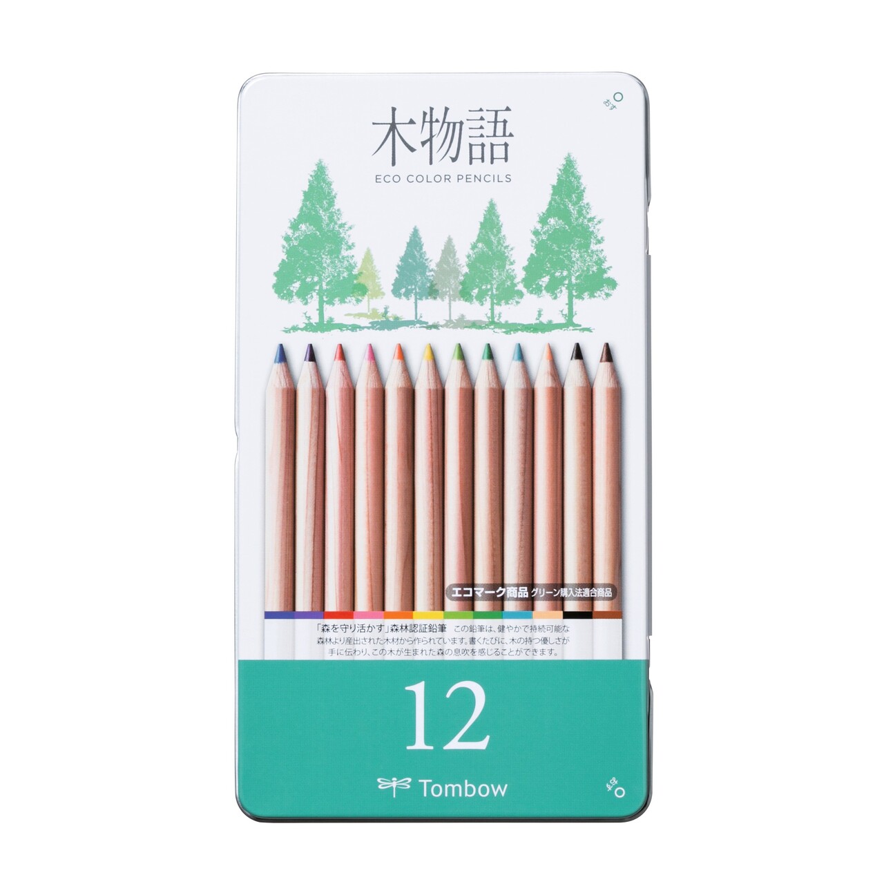 Farveblyant Tombow Eco i metal æske ass (12)