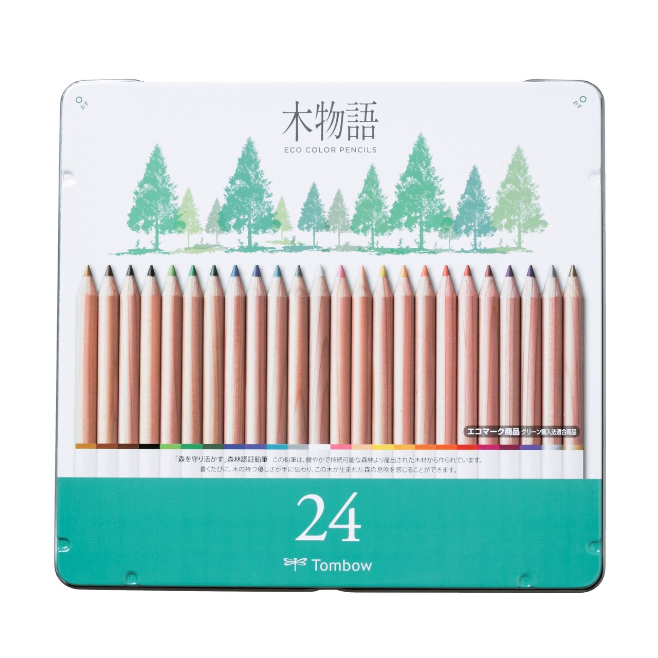 Farveblyant Tombow Eco i metal æske ass (24)