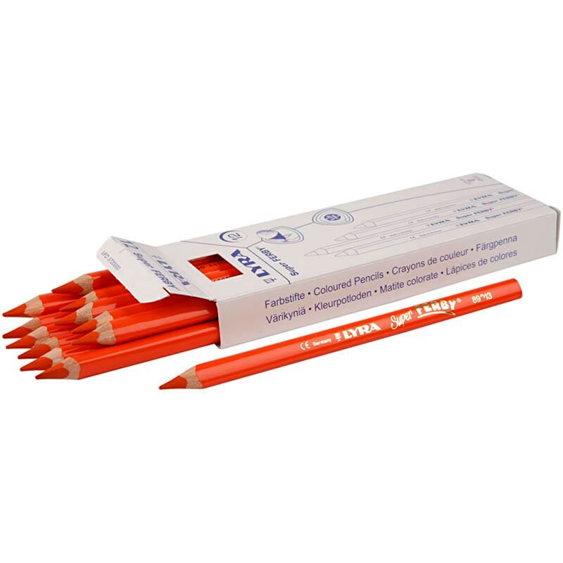 Farveblyanter Super Ferby 1 orange 12stk