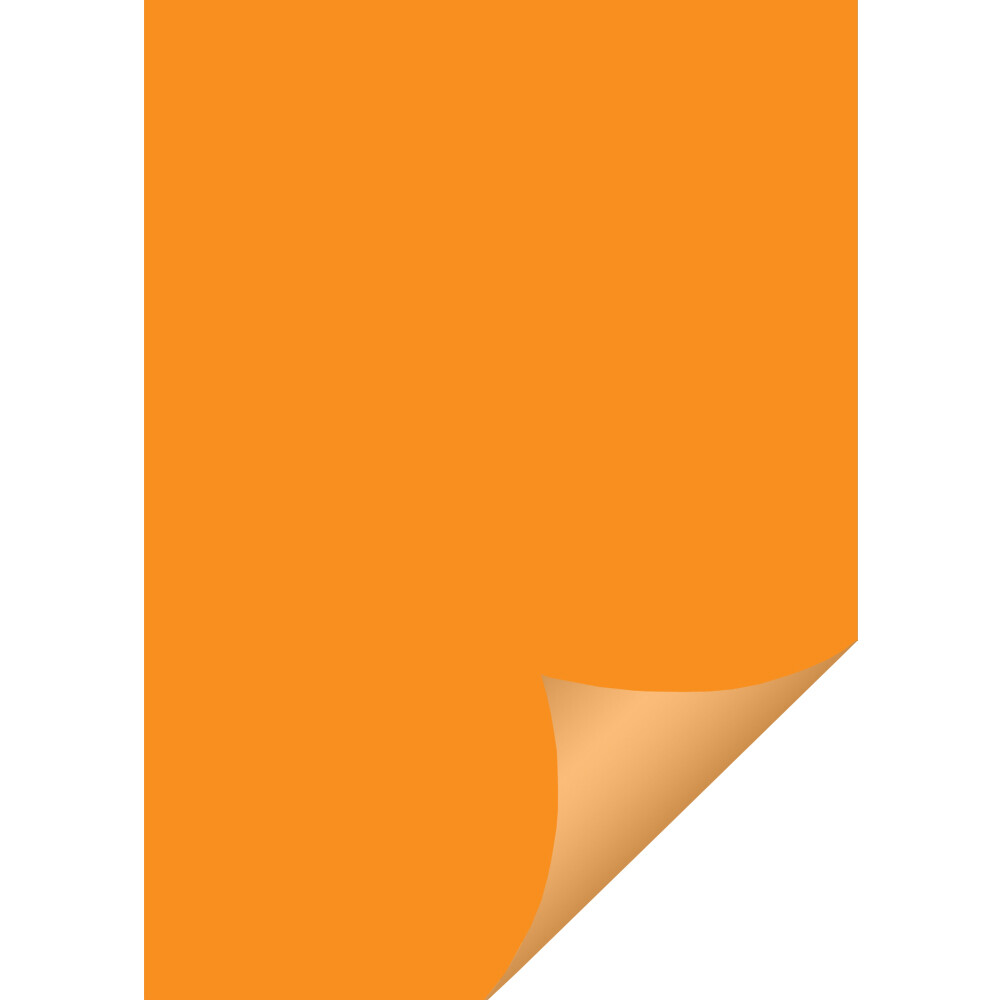 Farvet papir A4 130g Büngers orange (50)