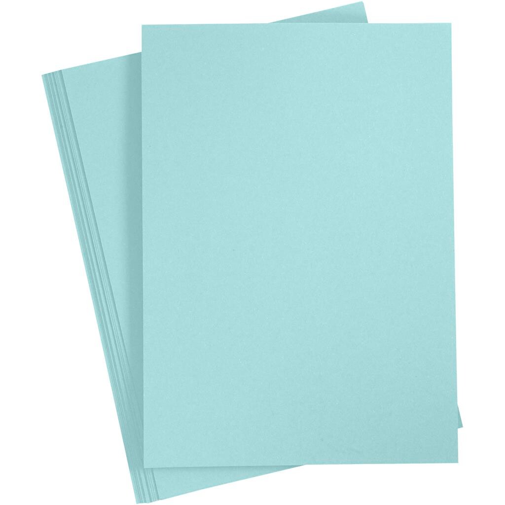 Farvet Papir A4, lys blå, 210x297 mm, 80 g, 20stk.