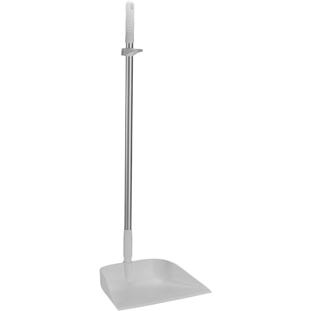 Fejebakke med langt skaft, Vikan, 20x33x8,8cm, hvid, aluminium/PP