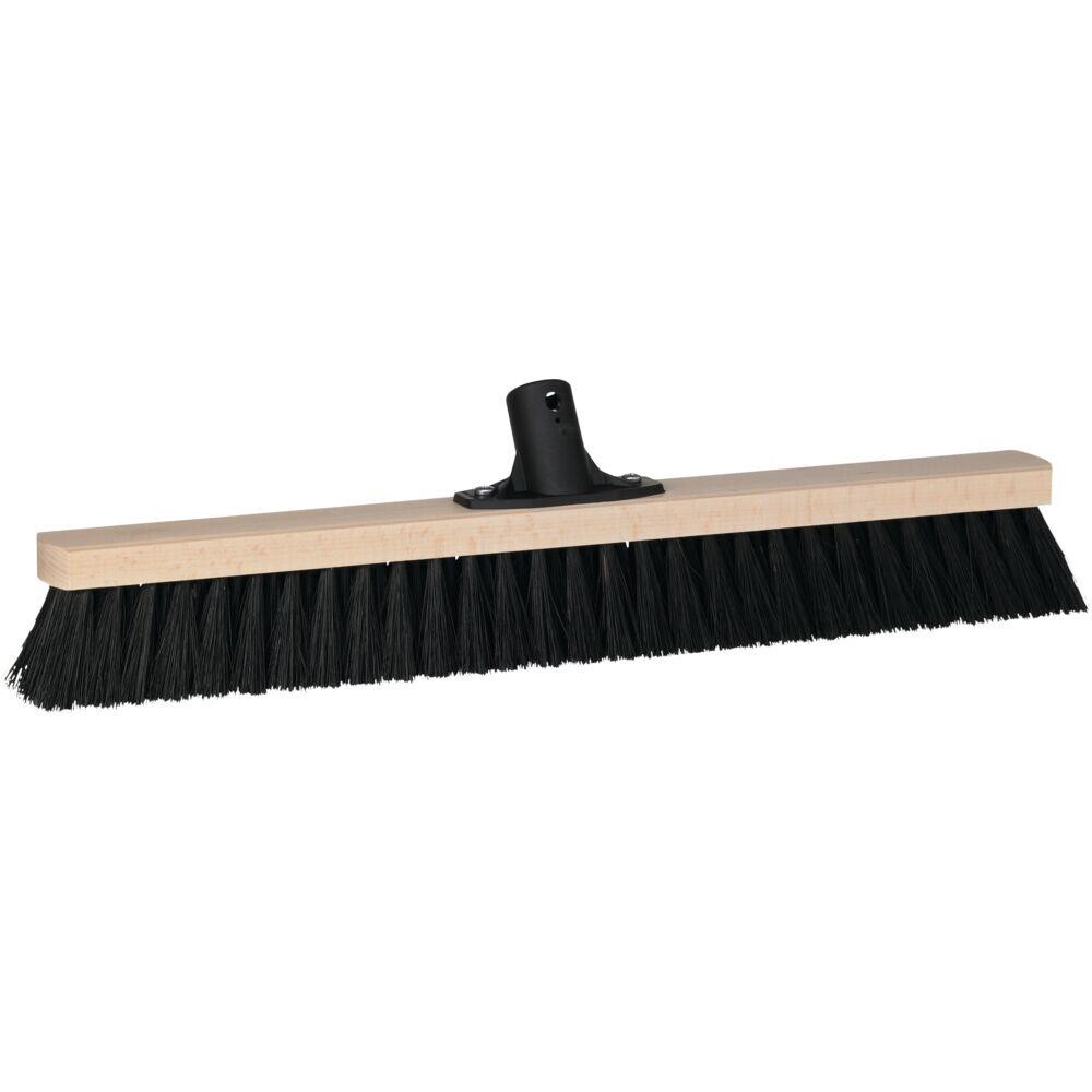 Fejekost, Vikan Classic, medium, brun med sorte børster, 50 cm