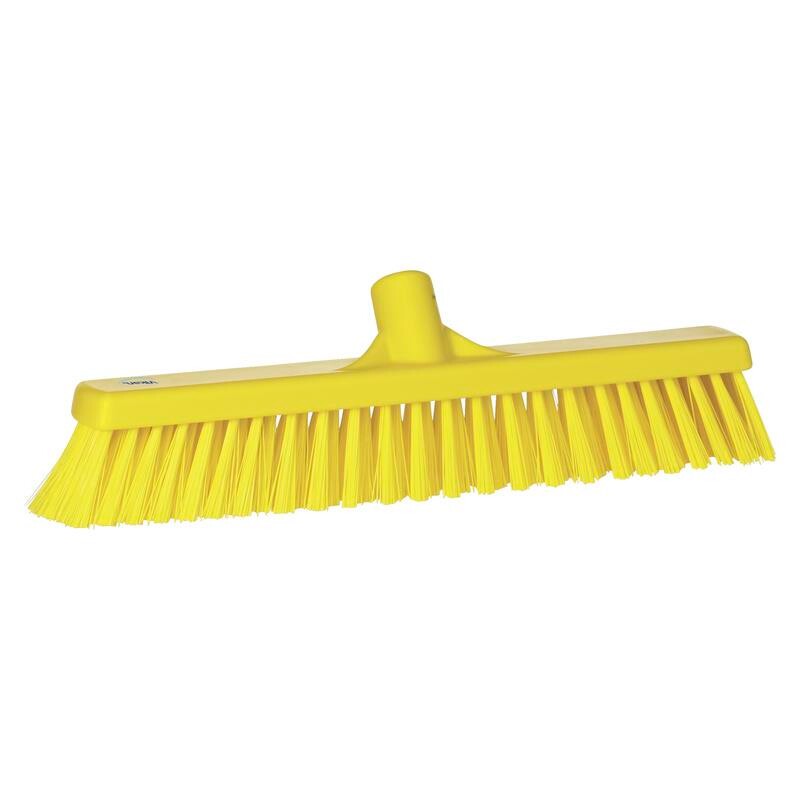 Fejekost Vikan gul blød/stiv 410mm - 10 stk