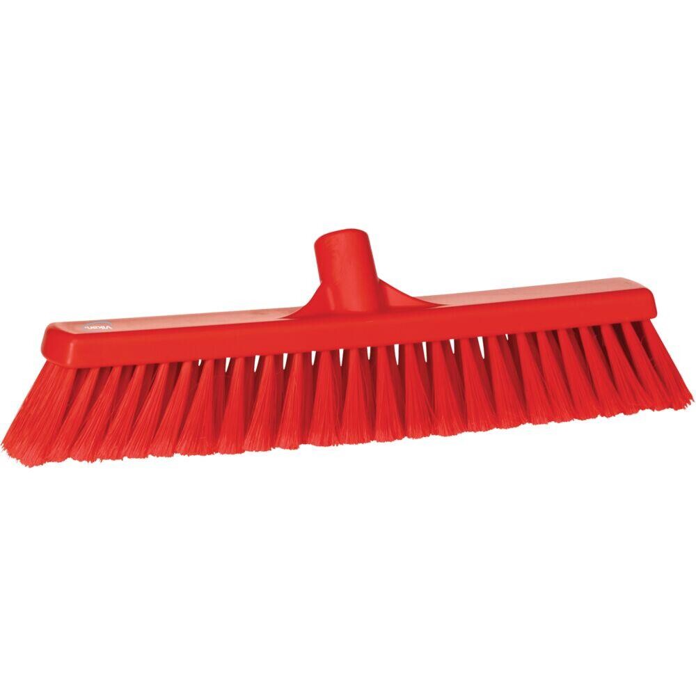 Fejekost, Vikan, rød, PP/rustfrit stål, 41 cm, blød, spaltet