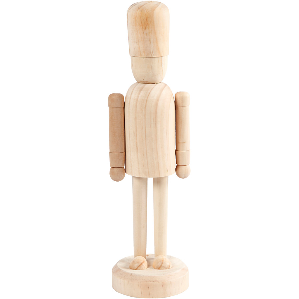 Figur , hat, H: 45 cm, birk, 1stk.