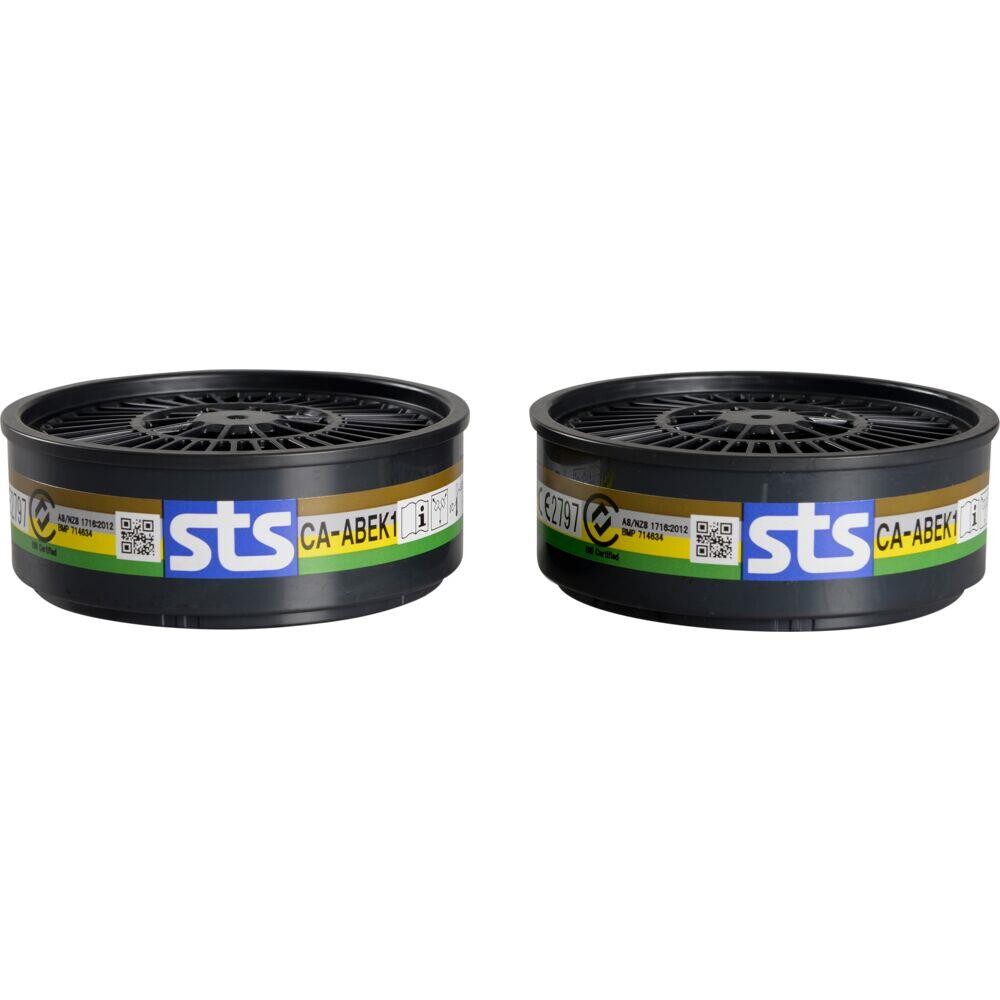 Filter til åndedrætsværn, STS, ABEK1, gasfilter - 1 par