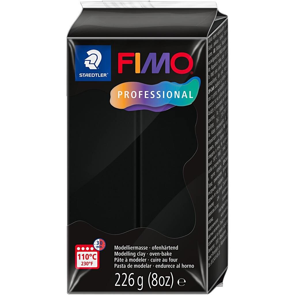 FIMO Professional, sort, 226g/ 1 pk.