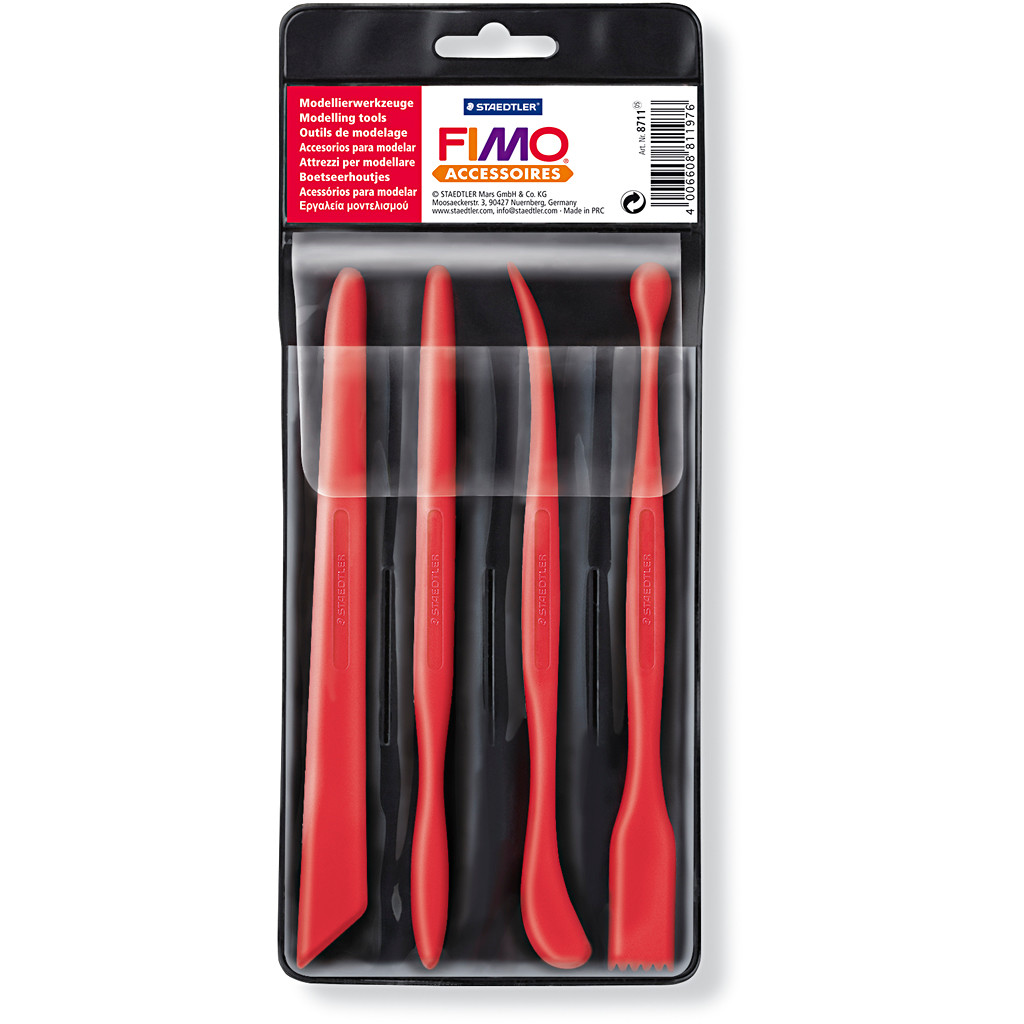 Fimo Ler værktøj, 4pk.