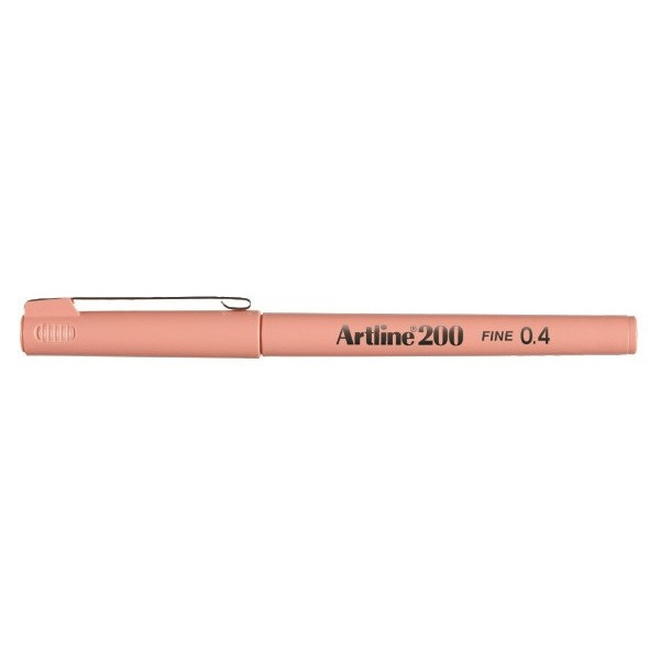 12 stk. Fineliner Artline 200 Fine 0.4 aprikos