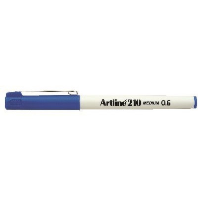 12 stk. Fineliner - Artline 210 M 0.6 - Blå