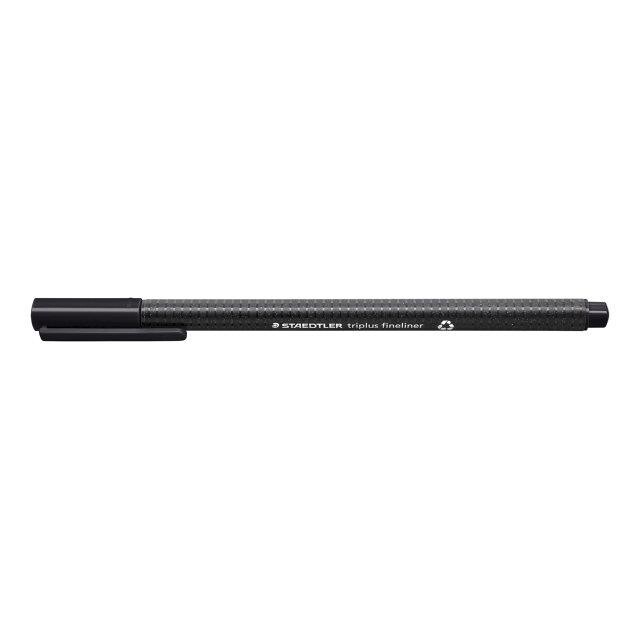 Fineliner STAEDTLER Triplus sort 0,3mm 97% RCP - 10 stk