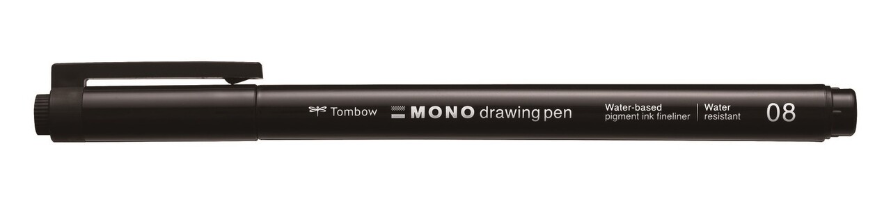 4 stk. Fineliner Tombow MONO drawing 08