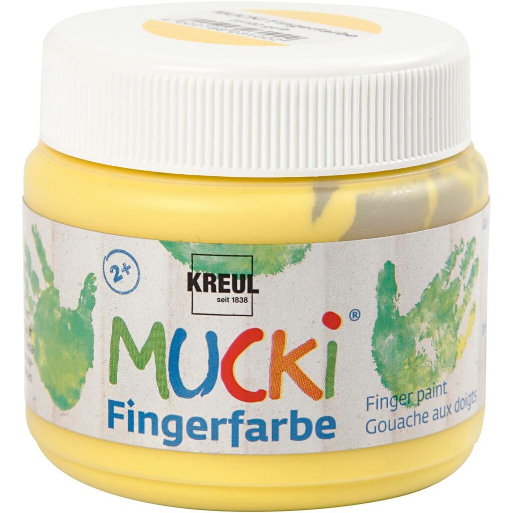 Fingermaling, gul, 150ml