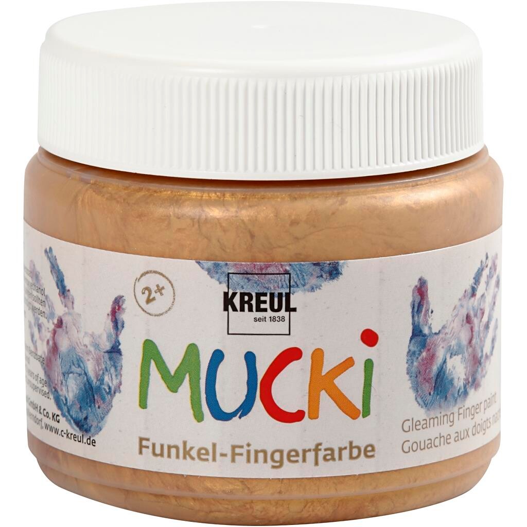 Fingermaling - Metallic Guld - 150 ml