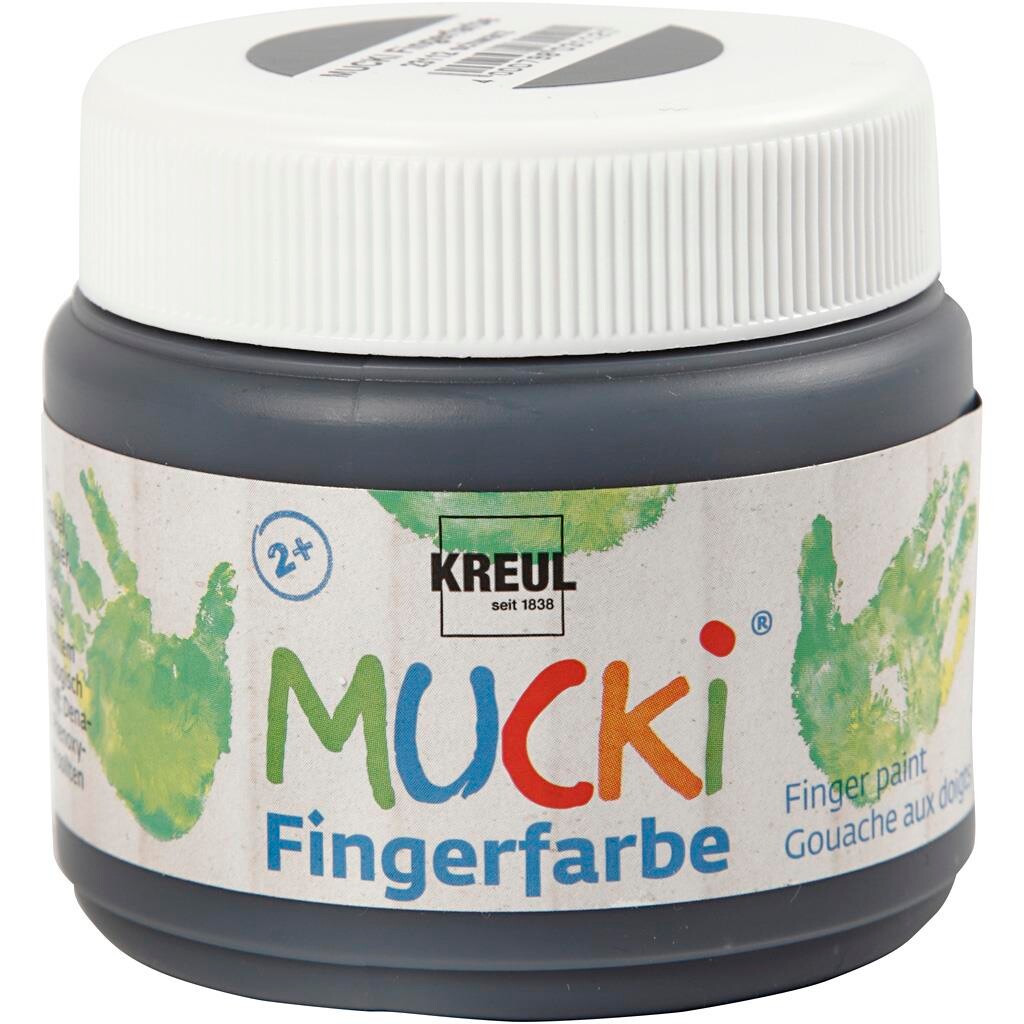 Fingermaling - Sort - 150 ml