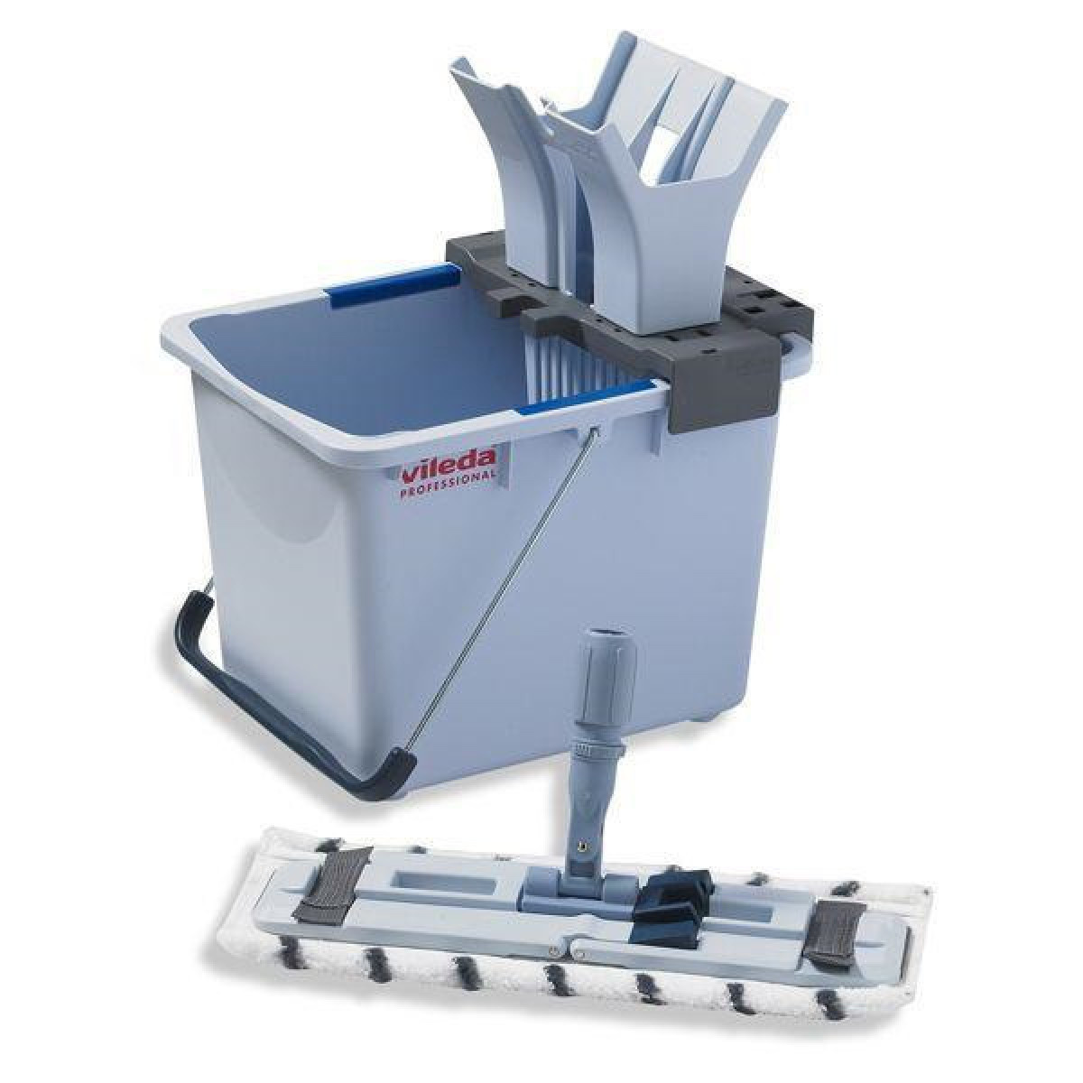 Fladmoppesæt - Vileda UltraSpeed - 15 L spand m/presse og moppe