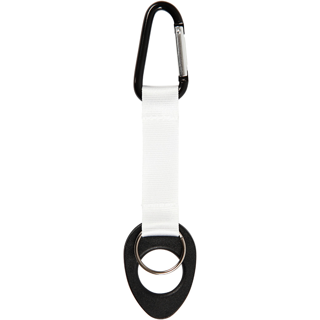 Keyhanger med flaskeholder 4x17 cm hvid
