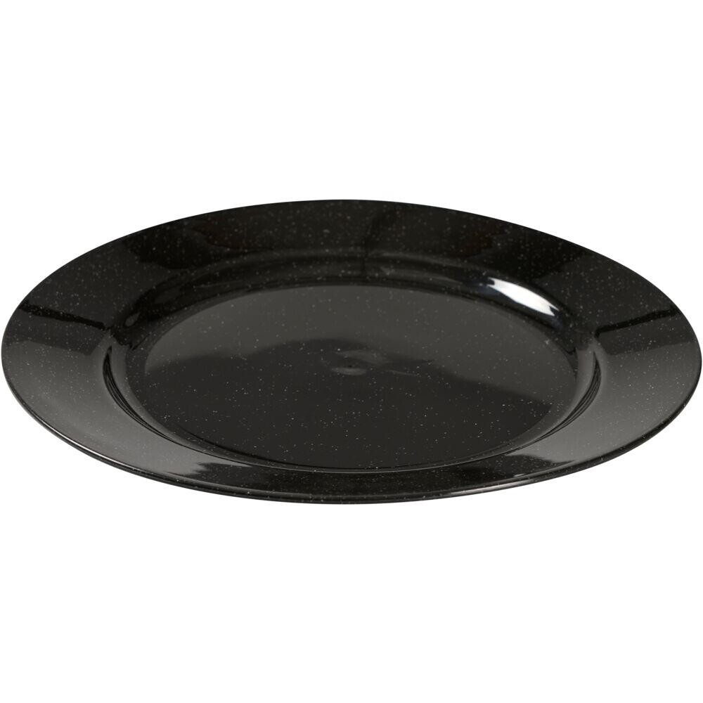 Plastik tallerken, ABENA Gastro, Ø25cm, granitsort, PP - 48 stk