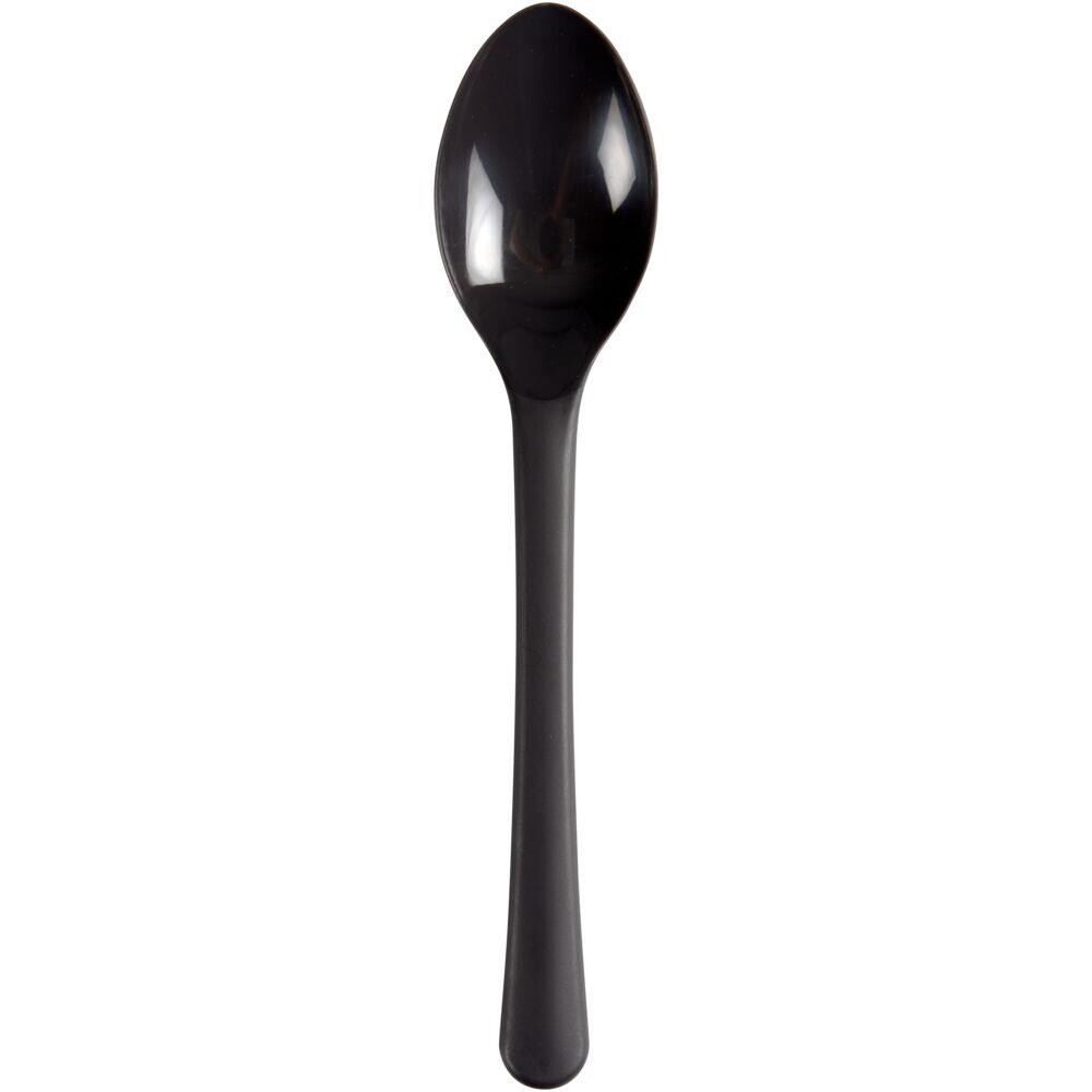 Plastik teske, ABENA Gastro, 14cm, koksgrå, PP - 2000 stk