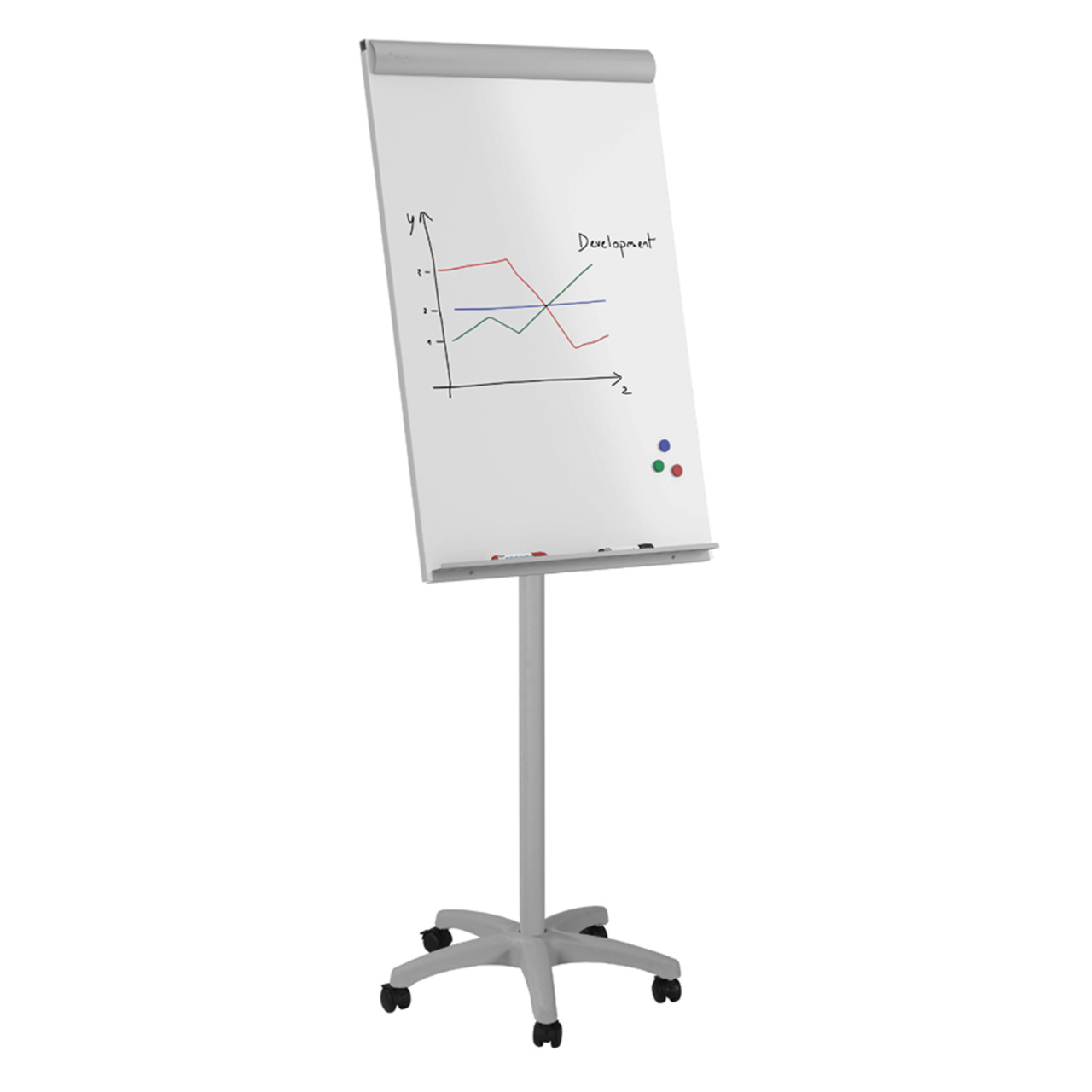 Rocada Flipchart whiteboard på hjul
