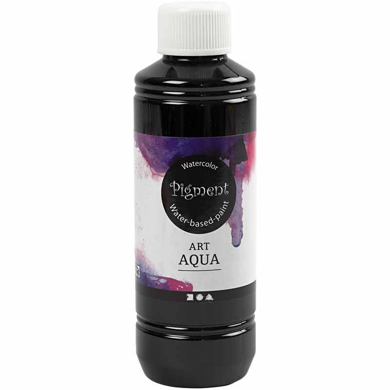 Akvarelmaling flydende - sort 250ml