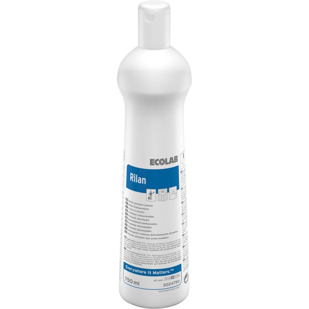 Flydende skuremiddel - Ecolab Rilan - Klar-til-brug - Med farve og parfume - 750 ml - 6 stk